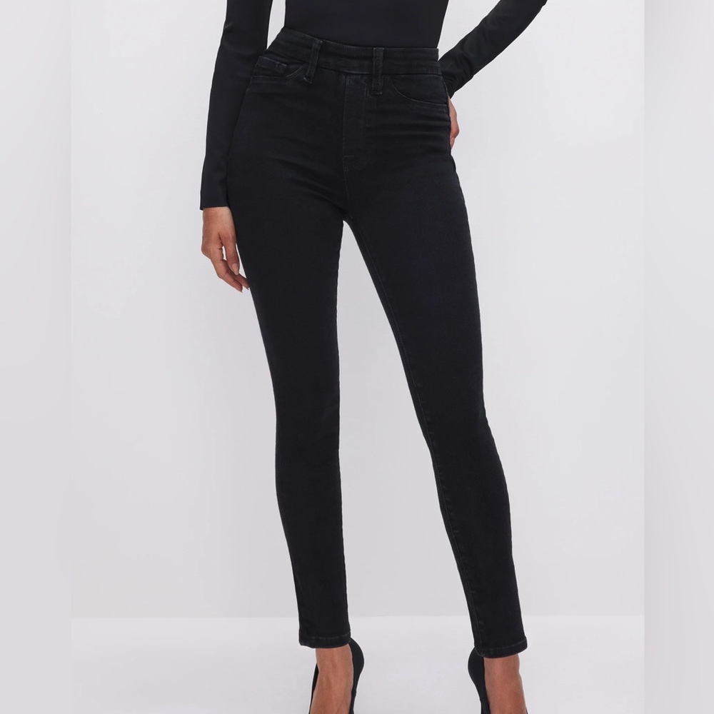 NWT Good American Power Stretch Pull On Jeans, Size 3, Large.